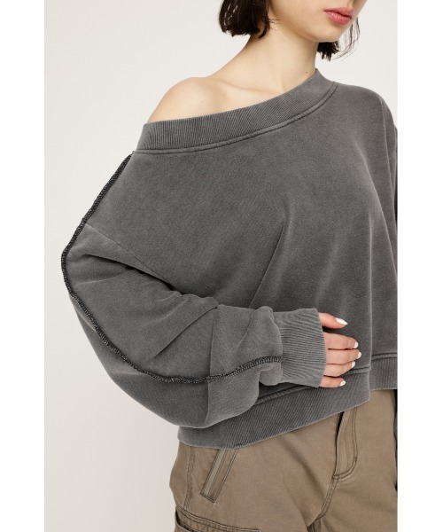 SLY　オープンショルダースウェット SLY | OPEN SHOULDER SW トップス (スウェット・パーカー