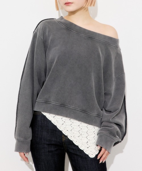 SLY トレーナー スウェット 「WEB限定」ONE SHOULDER SW ワン