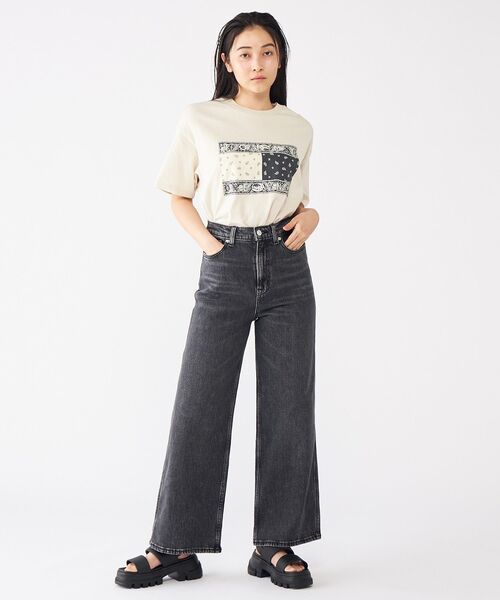 [ JEANS] リラックスペイズリーフラッグTシャツ ★大人気★ TOMMY JEANS tシャツ リラックスペイズリーフラッグTシャツ