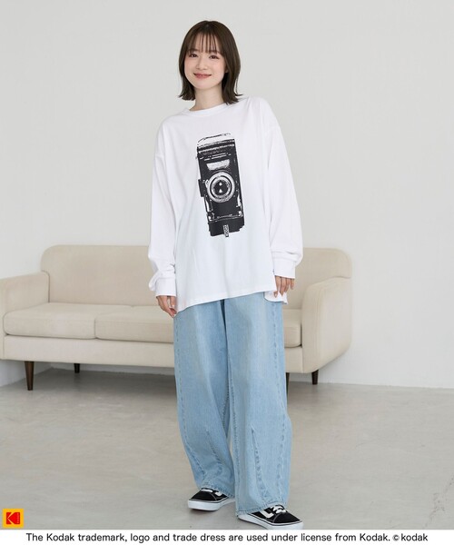 KODAK★大人気★スタジアムウーブンカラＴシャツ♪ 韓国 KODAK(コダック) Tシャツ・カットソー(メンズ) - 海外通販