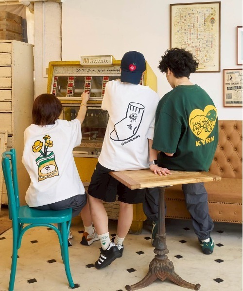 kaoyorinakami tシャツ good flower tee / グッドフラワーTシャツ
