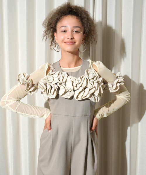 DONOBAN（ドノバン） ワンピース 「ANDRESD」ruffled bustier pants