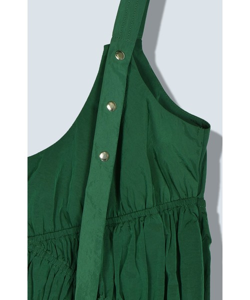 OMMO（オーエムエムオー） ワンピース IRREGULAR SHIRRING COCOON CAMI