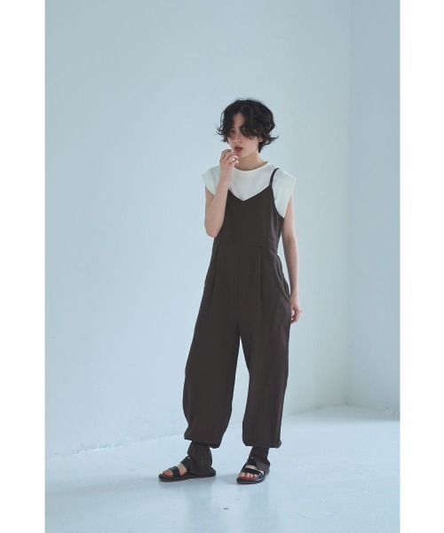 marjour（マージュール） サロペット オーバーオール HERRINGBONE