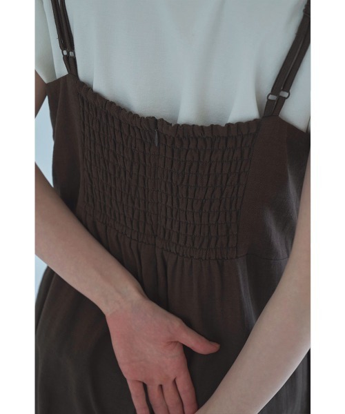 marjour（マージュール） サロペット オーバーオール HERRINGBONE 