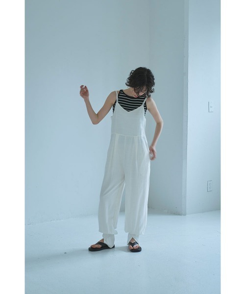 【完売品】LENO&CO デニム　オーバーオール　オールシーズン　21SS 白 AOZORA刺し子デニムオーバーオール(MENS)｜ファッション通販