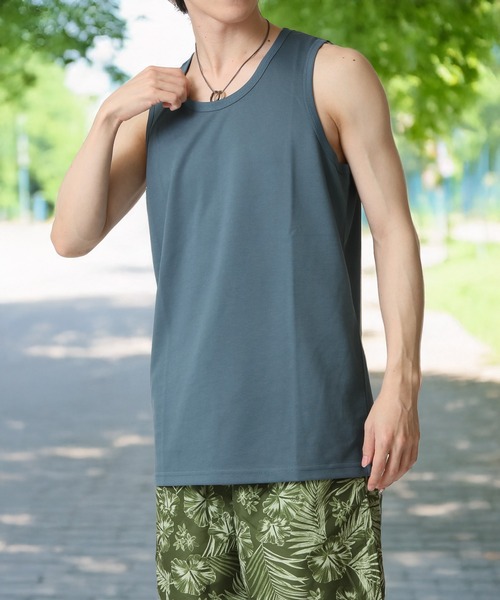 TopIsm（トップイズム） タンクトップ 吸汗速乾ストレッチ 無地 タンク