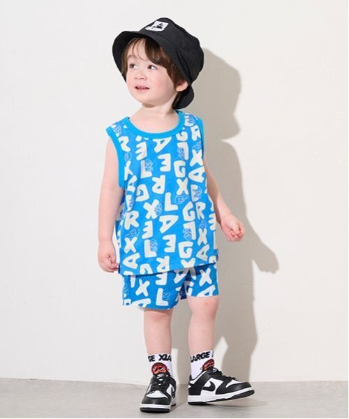 XLARGE KIDS tシャツ 総柄ファニーゴリラタンクトップ キッズ