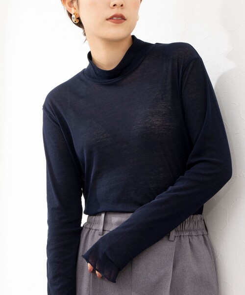 「NOLLEY'S Sophi」 長袖カットソー 38 ネイビー レディース NOLLEY'S 「NOLLEY'S」 長袖カットソー 38 ネイビー レディース