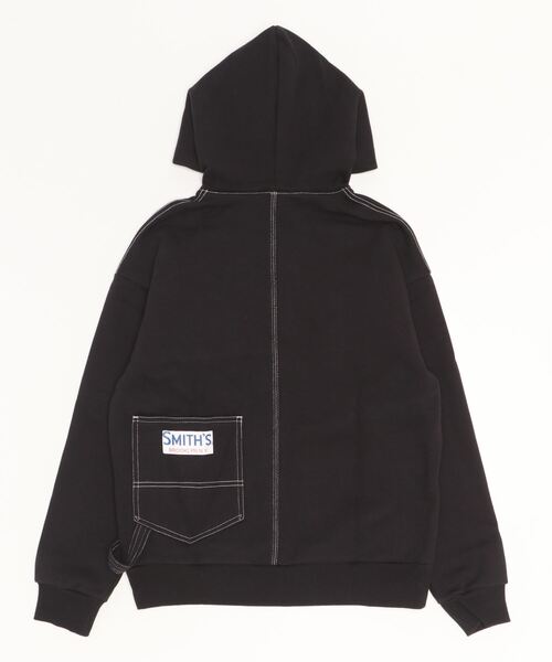 「SMITH'S」 プルオーバーパーカー S ブラック レディース