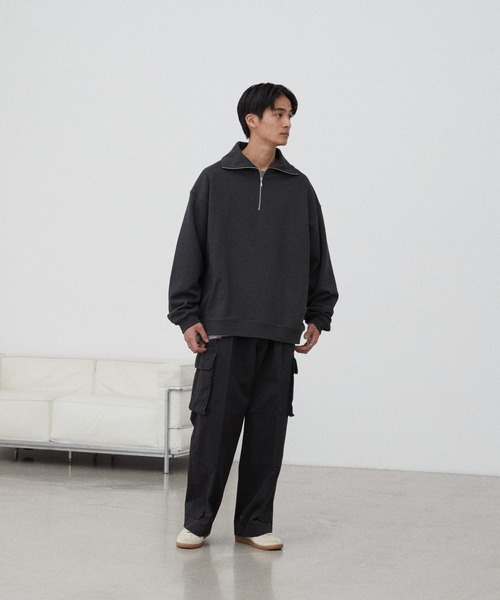 「WYM LIDNM」 スウェットカットソー M グリーン メンズ