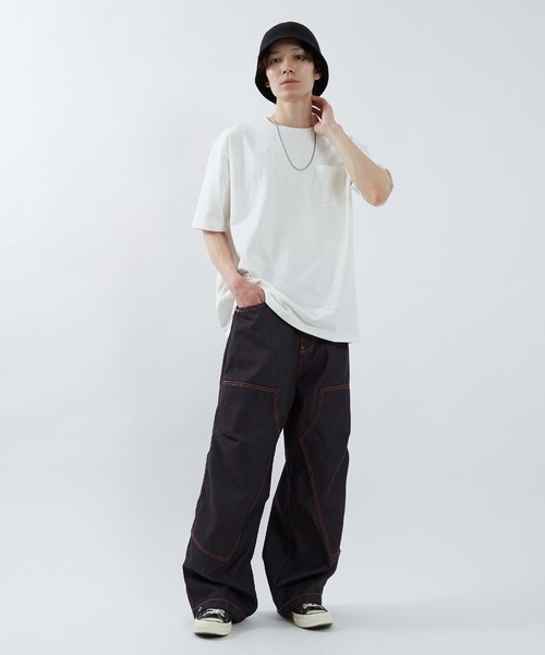 improves（インプローブス） ジーンズ ルーズフィット ステッチ デニム