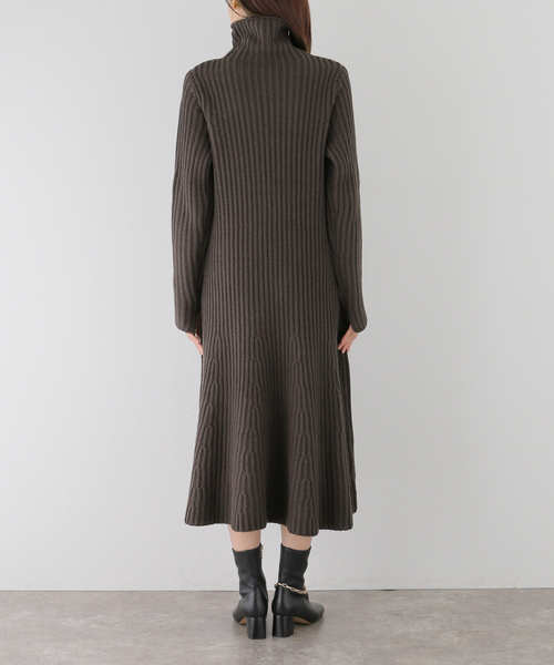 SLOBE IENA（スローブイエナ） ニットワンピース - ブラウン