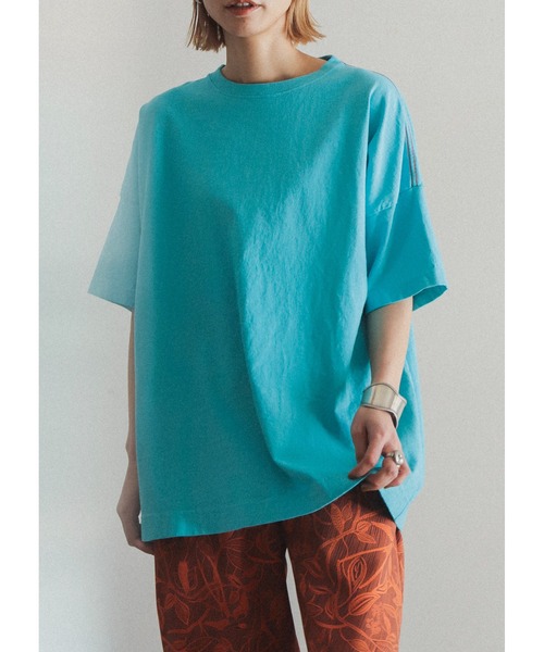 「FIL DE FER」 半袖Tシャツ FREE サックスブルー レディース