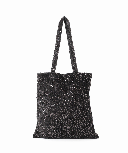 【Uhr / ウーア】Spangle Tote Bagブラック新品未使用 Uhr トートバッグ Uhr/ウーア 別注Spangle Velour Tote