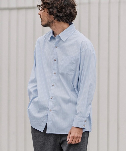 CAMBIO（カンビオ） シャツ ms6160-Stripe Oversized Regular Shirts 