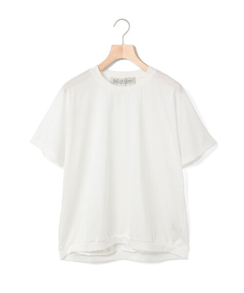 tシャツ MidiUmi ギャザードルマンスリーブプルオーバー レディース