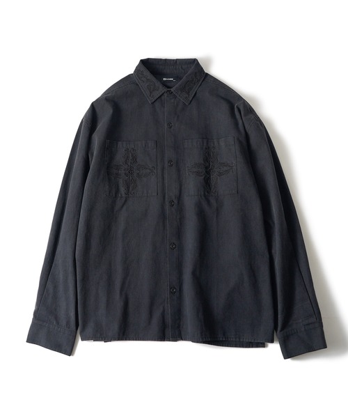 Subciety（サブサエティ） シャツ Embroidery shirt メンズ レディース