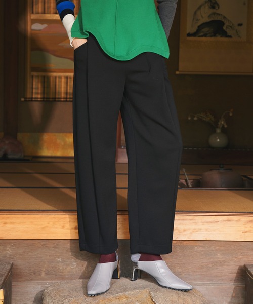 OMMO（オーエムエムオー） パンツ FRONT TUCK SEMI TAPERED PT