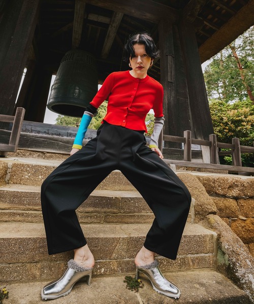 OMMO（オーエムエムオー） パンツ FRONT TUCK SEMI TAPERED PT