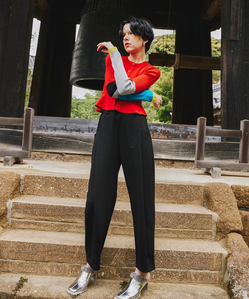 OMMO（オーエムエムオー） パンツ FRONT TUCK SEMI TAPERED PT