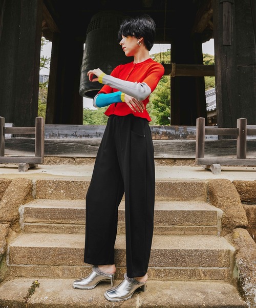 OMMO（オーエムエムオー） パンツ FRONT TUCK SEMI TAPERED PT