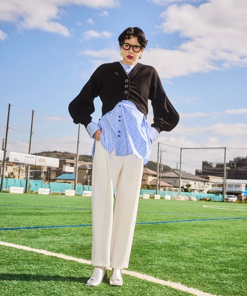 OMMO（オーエムエムオー） パンツ FRONT TUCK SEMI TAPERED PT