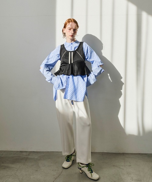 OMMO（オーエムエムオー） パンツ FRONT TUCK SEMI TAPERED PT