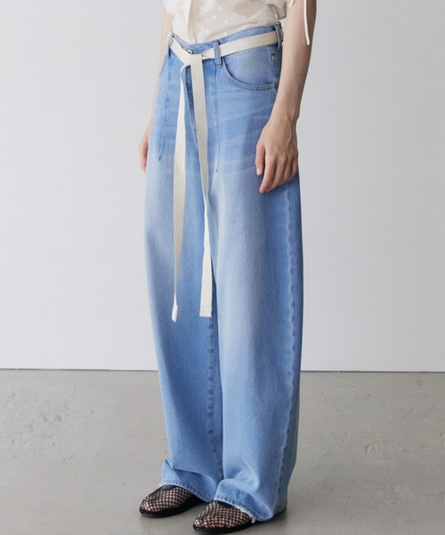 LE CIEL BLEU（ルシェルブルー） パンツ バレルレッグジーンズ