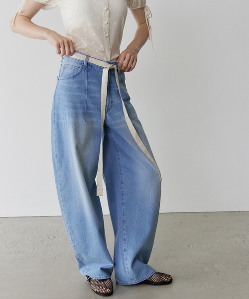 LE CIEL BLEU バレルレッグジーンズ ピンク LE CIEL BLEU バレルレッグジーンズ ピンク|mercariメルカリ官方