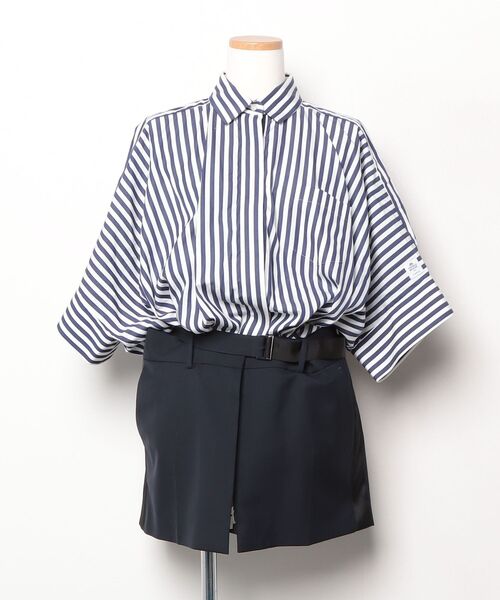 sacai　サカイ　近年モデル　ニットドッキングワンピース　ブルーストライプ sacai サカイ 近年モデル ニットドッキングワンピース ブルー