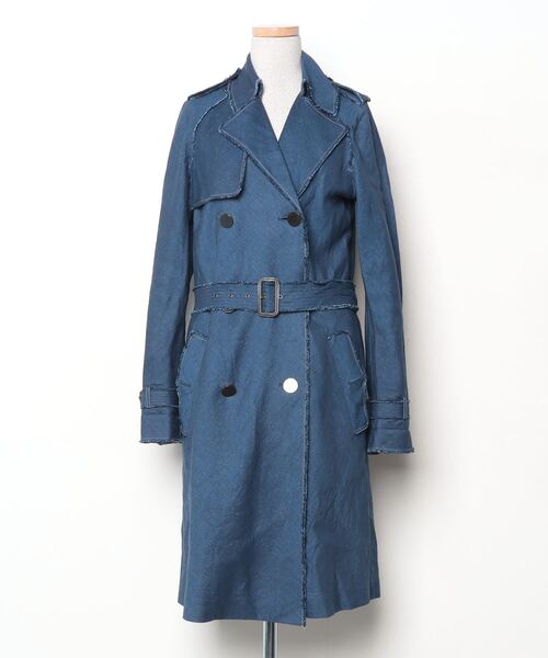 Deuxieme Classe　トレンチコート Deuxieme Classe（ドゥーズィエムクラス） トレンチコート 38 ブルー