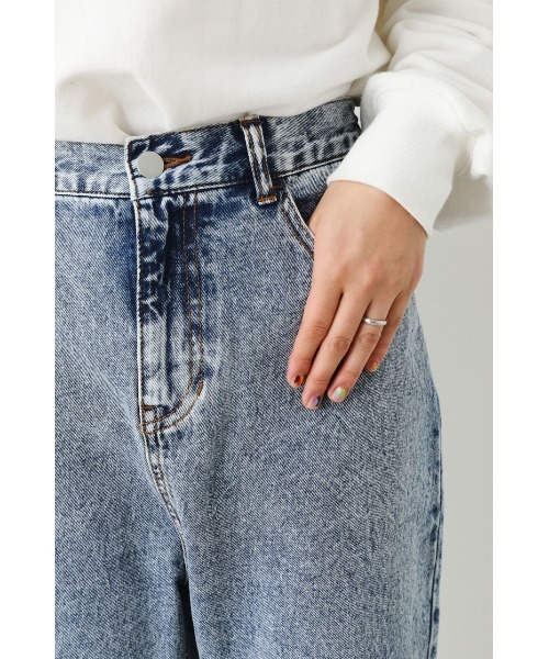 「RODEO CROWNS WIDE BOWL」 加工デニムパンツ MEDIUM ピンク レディース