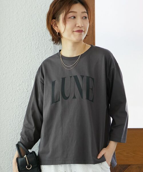 le.coeur blanc（ルクールブラン） tシャツ 「手洗い可能」LUNEロゴTEE