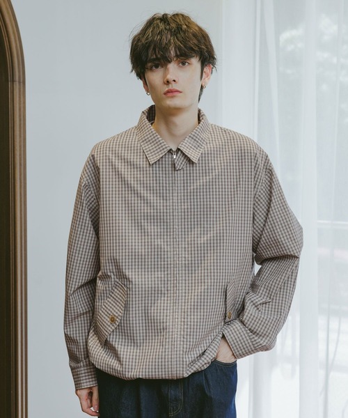 RAGEBLUE（レイジブルー） シャツ CHECK ZIP UP SHIRT JACKET