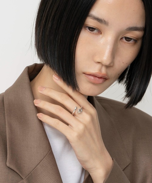 指輪 リング LAPUIS(ラピュイ)Coil Circle ring レディースの画像