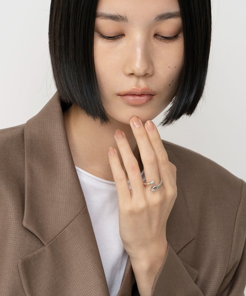 指輪 リング LAPUIS(ラピュイ)Coil Circle ring レディースの画像