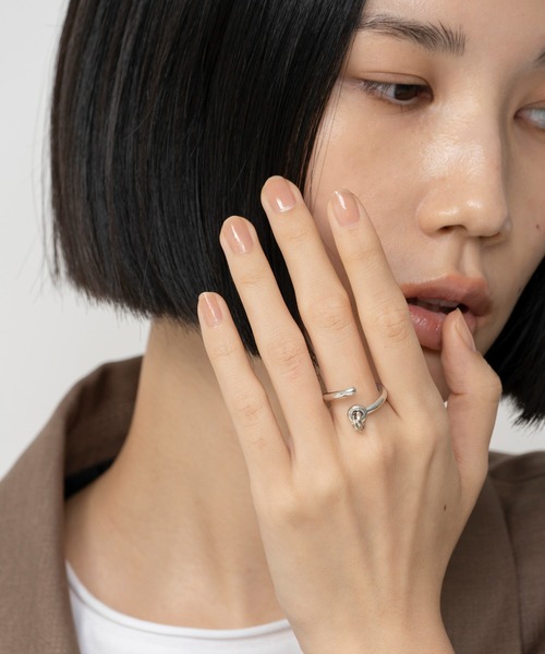 指輪 リング LAPUIS(ラピュイ)Coil Circle ring レディースの画像