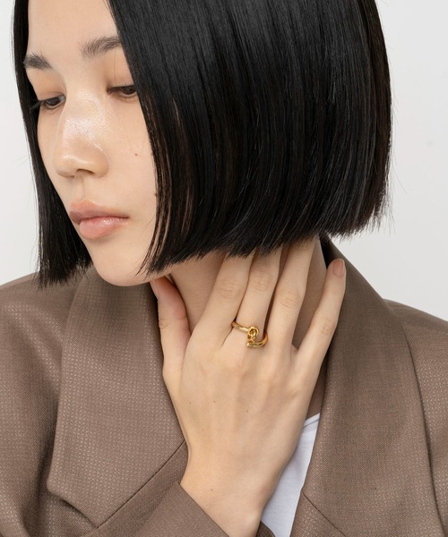 指輪 リング LAPUIS(ラピュイ)Coil Circle ring レディースの画像