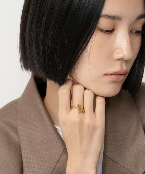 指輪 リング LAPUIS(ラピュイ)Coil Circle ring レディースの画像
