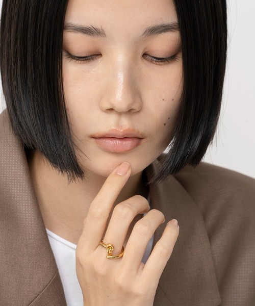 指輪 リング LAPUIS(ラピュイ)Coil Circle ring レディースの画像