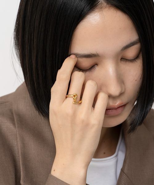 指輪 リング LAPUIS(ラピュイ)Coil Circle ring レディースの画像