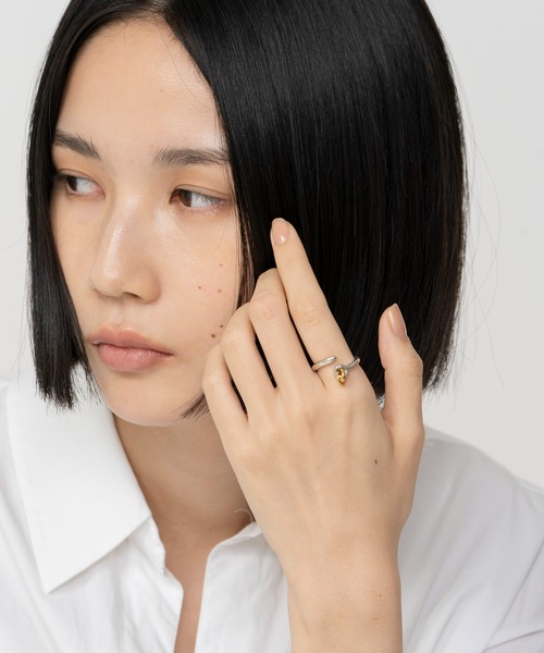 指輪 リング LAPUIS(ラピュイ)Coil Circle ring レディースの画像