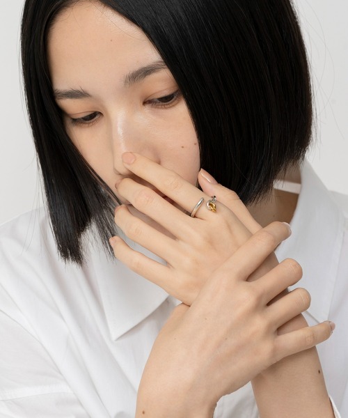 指輪 リング LAPUIS(ラピュイ)Coil Circle ring レディースの画像