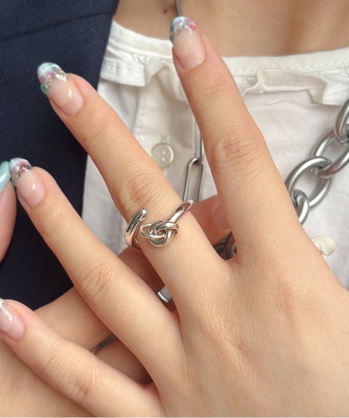 指輪 リング LAPUIS(ラピュイ)Coil Circle ring レディースの画像