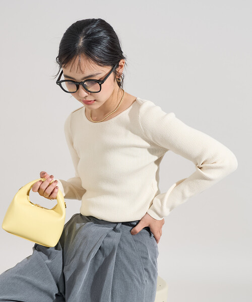 【美品】  Boboutic / ボブティック | シルク コットン クルーネック ニット セーター | XS | アイボリー | レディース Yahoo!オークション - 「boboutic ボブティック」の落札相場・落札価格