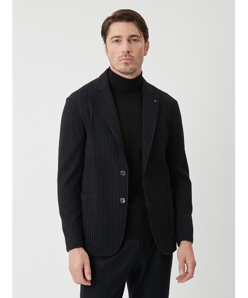 ジャケット テーラードジャケット T.G.di Fabio 3D STRIPE JACKET メンズの画像