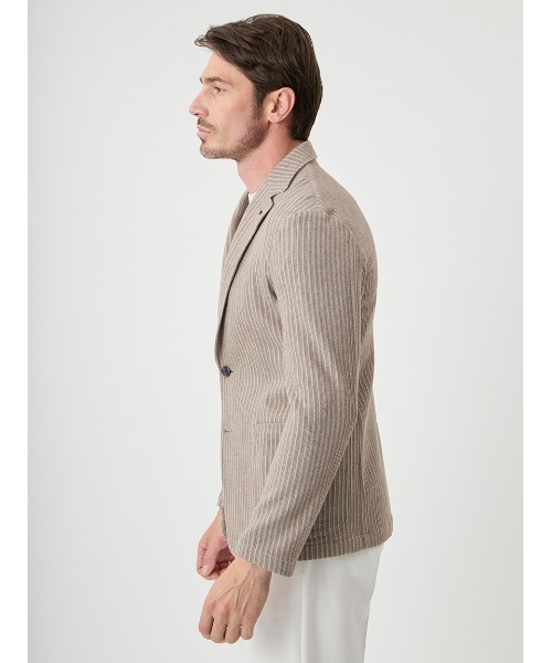 ジャケット テーラードジャケット T.G.di Fabio 3D STRIPE JACKET メンズの画像