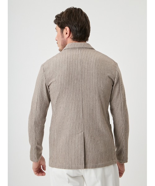 ジャケット テーラードジャケット T.G.di Fabio 3D STRIPE JACKET メンズの画像