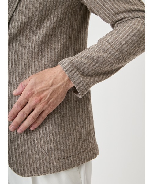 ジャケット テーラードジャケット T.G.di Fabio 3D STRIPE JACKET メンズの画像